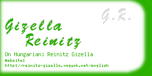 gizella reinitz business card